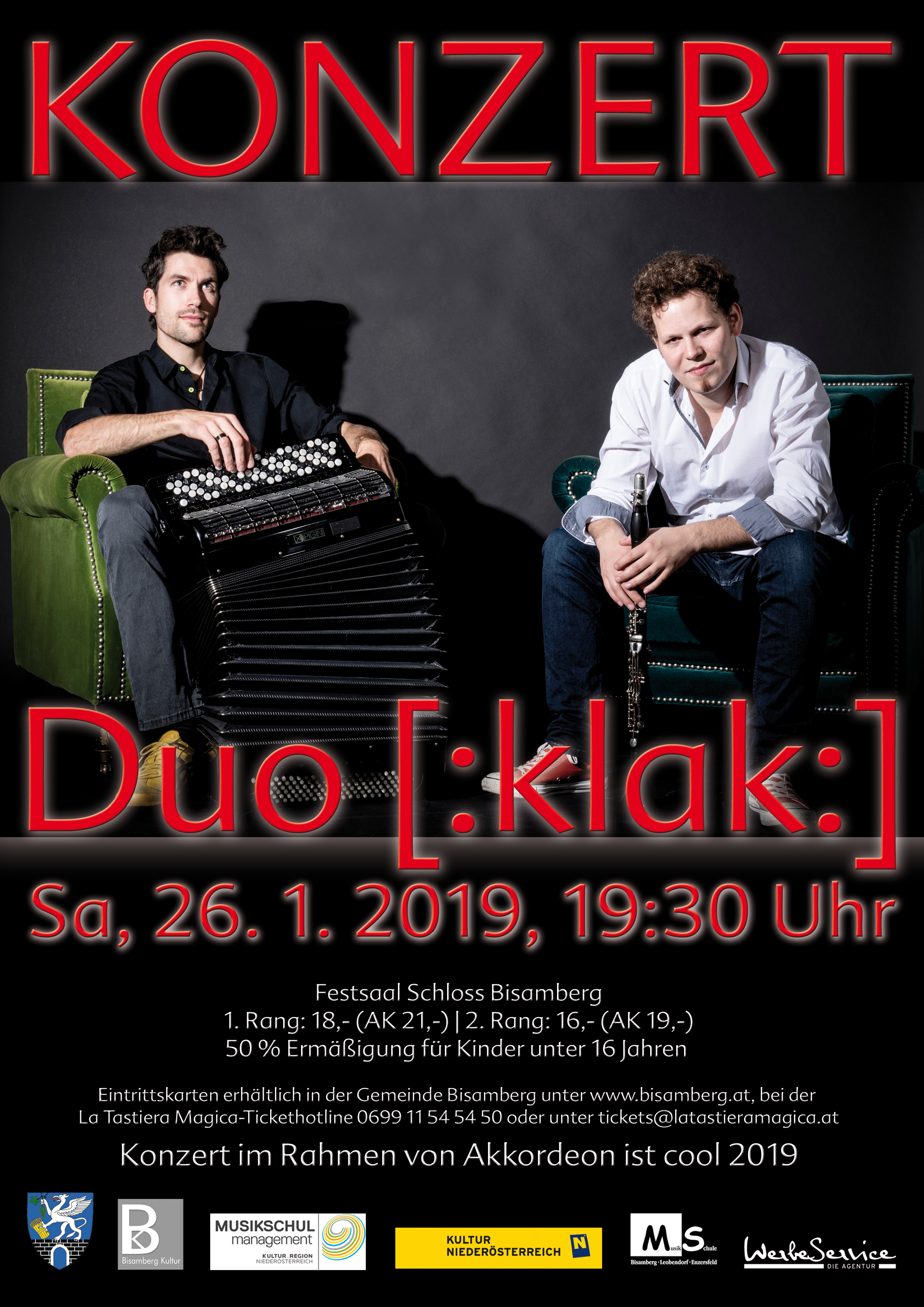 Akkordeon ist Cool 2019 Konzert: Duo Klak